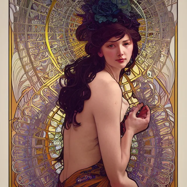 Image similar to absolutely, you are the best as it is, it will always be. oil painting, by dan mumford ross tran and alphonse mucha stanley artgerm lau, wlop, rossdraws