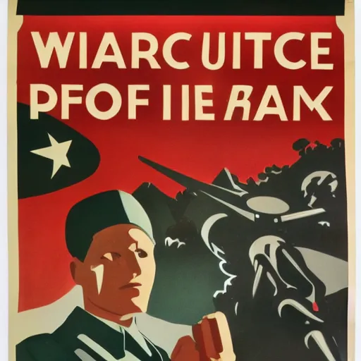 Prompt: wartime propaganda poster about forks