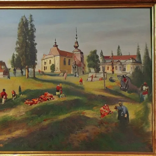 Prompt: Poland in September 1939, Oil Painting, very detailed