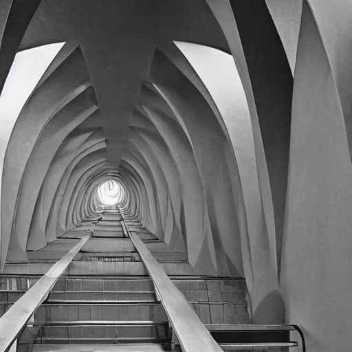 Prompt: an obsidian interior, architecture carved for a god, beautiful in its smoothness and expansiveness, curving geometric arches, architectural photograph by louis kahn and moshe safdie