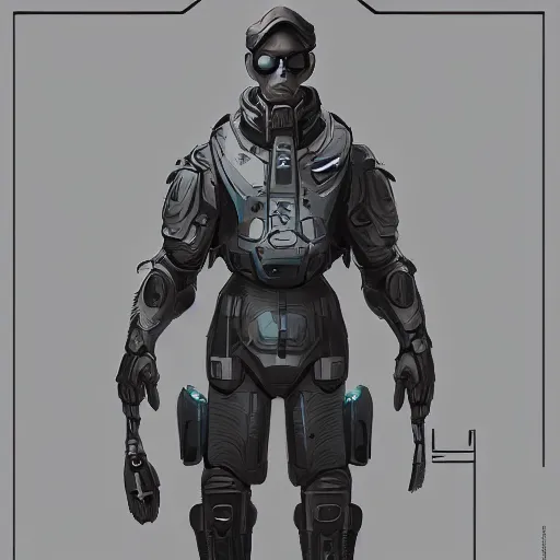 Image similar to character design, elite scientist, scifi, concept art by jama jurabaev, hugo ferdinand boss high quality, brush stroke, trending on artstation, full body