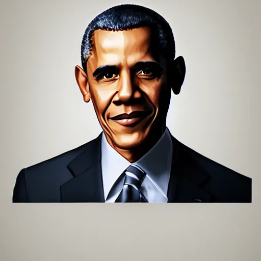 Image similar to portrait of a white obama