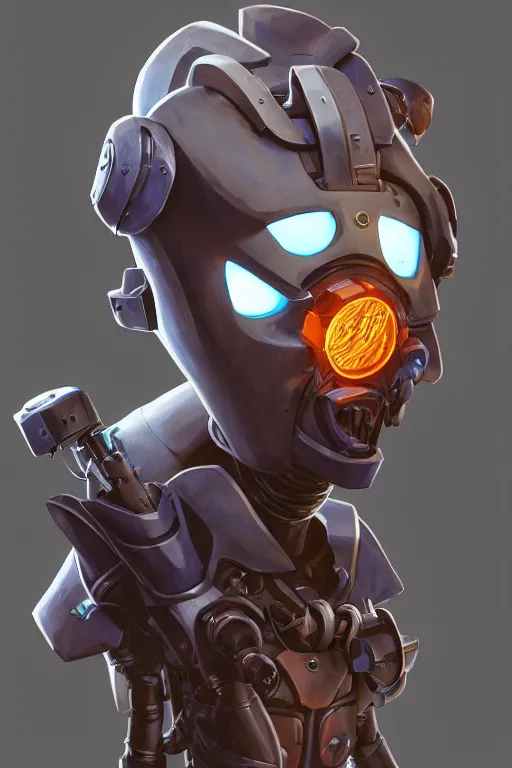 Image similar to epic mask helmet robot ninja portrait stylized as fornite style game design fanart by concept artist gervasio canda, behance hd by jesper ejsing, by rhads, makoto shinkai and lois van baarle, ilya kuvshinov, rossdraws global illumination radiating a glowing aura global illumination ray tracing hdr render in unreal engine 5