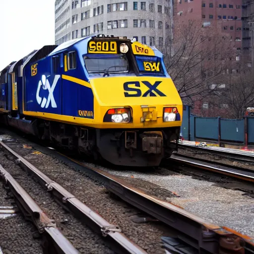 Image similar to csx locomotive in new york city subway