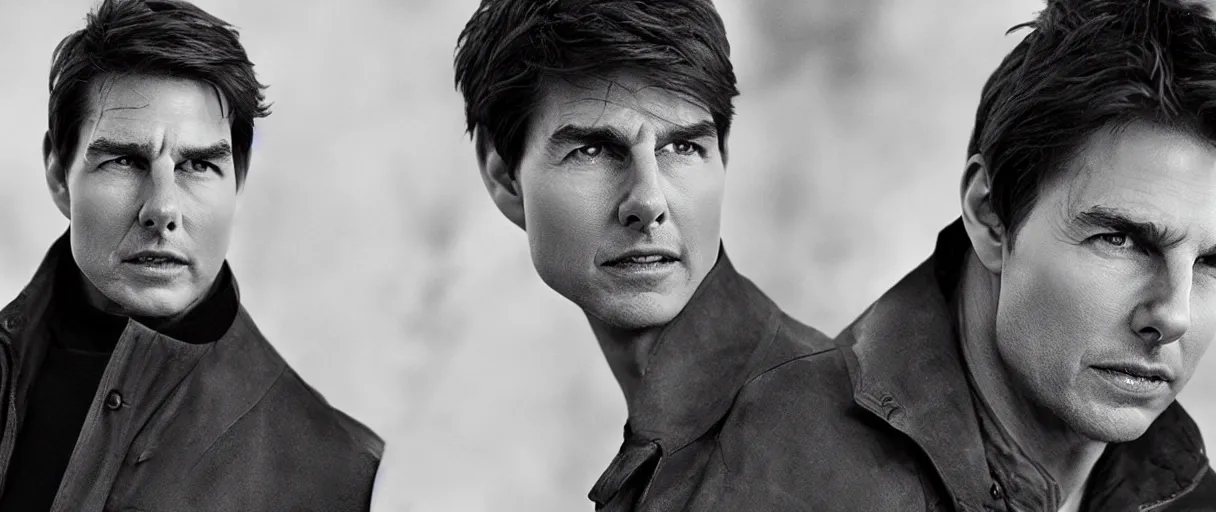 Prompt: A promotional photo of Tom Cruise; 90mm; f/1.4; extraordinary masterpiece!!!!