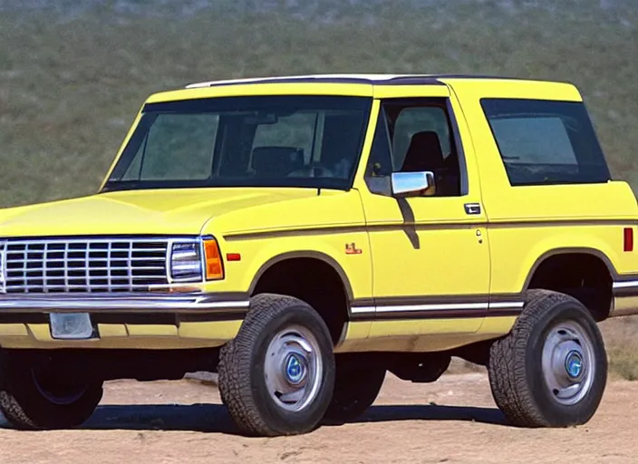 Prompt: a human orange juice jar driving a 1 9 9 4 white ford bronco news footage