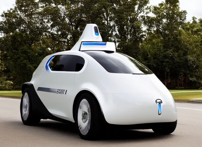 Image similar to self driving concept car by harley earl