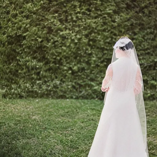 Prompt: intricate lace veil covering a glowing sphere