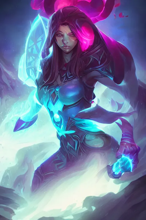 Prompt: xerath league of legends wild rift hero champions arcane magic digital painting bioluminance alena aenami artworks in 4 k design by lois van baarle by sung choi by john kirby artgerm and greg rutkowski and magali villeneuve mage fighter assassin