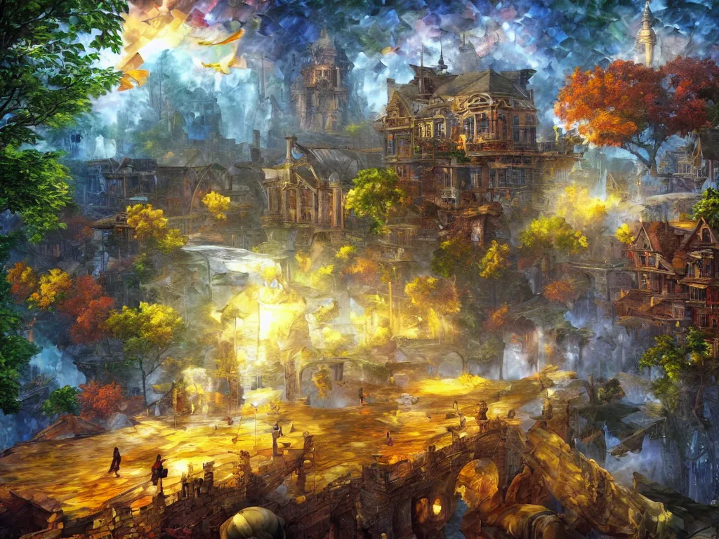 Image similar to cryengine render by android jones, james christensen, rob gonsalves, leonid afremov and tim white