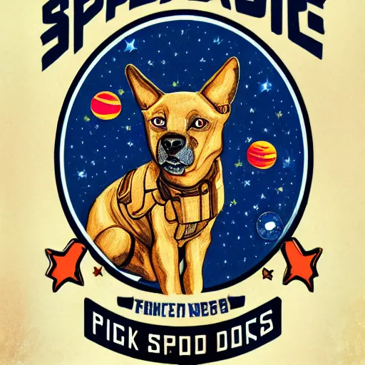 Image similar to space dogs,