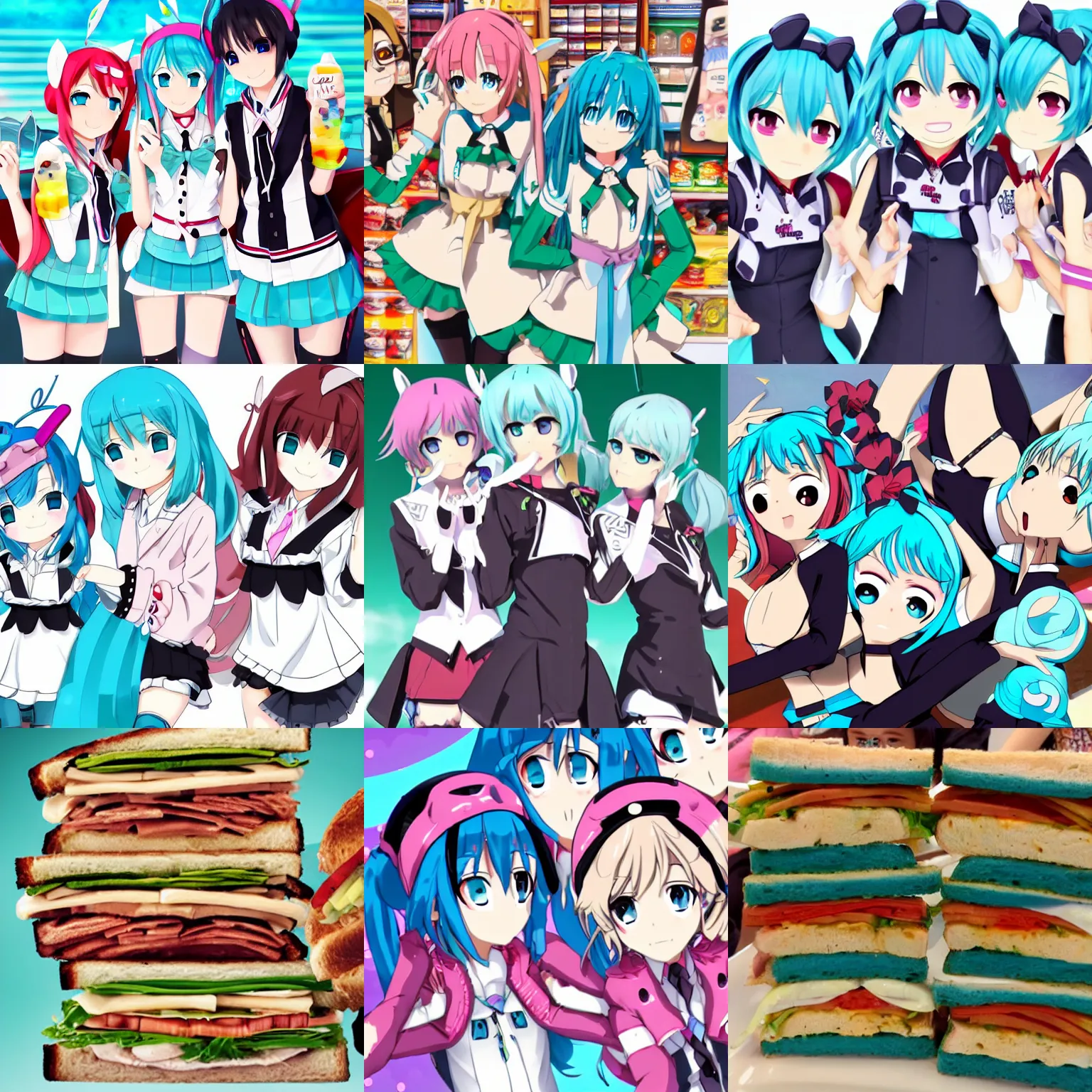 Prompt: the miku sandwich