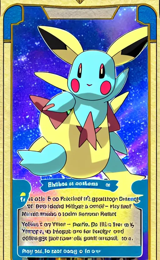 Image similar to a pokemon card