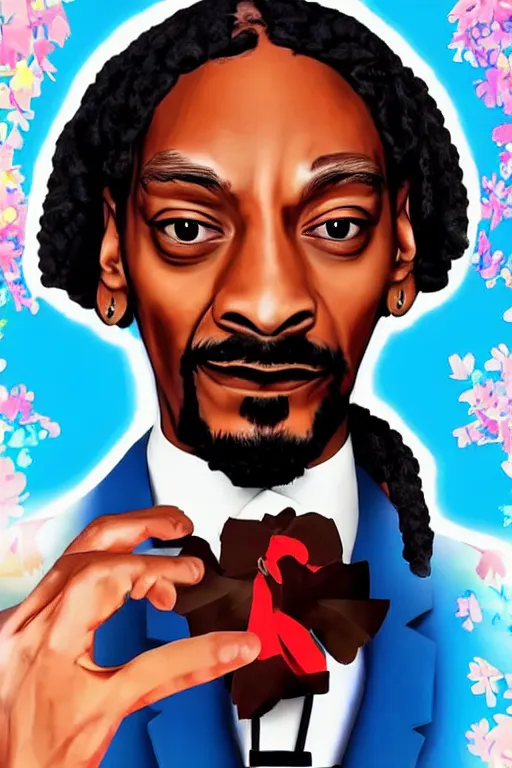 Image similar to Portrait of Snoop Dogg Johnson as hololive vtuber anime