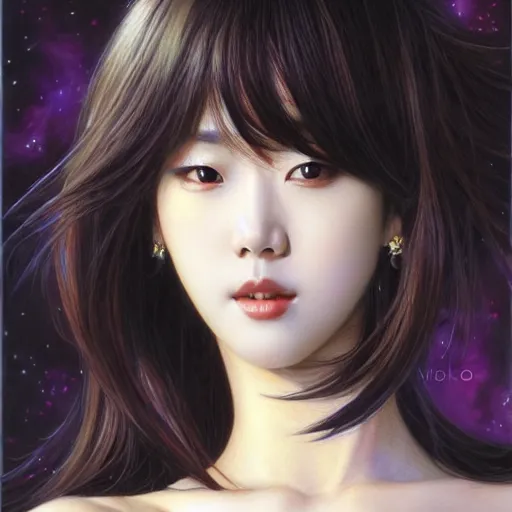 Prompt: Beautiful korean female idol, by Mark Brooks, by Donato Giancola