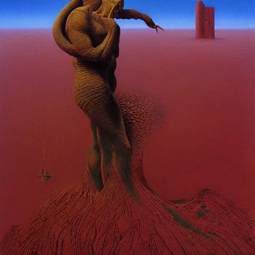 Image similar to meruem made by zdzisław beksinski