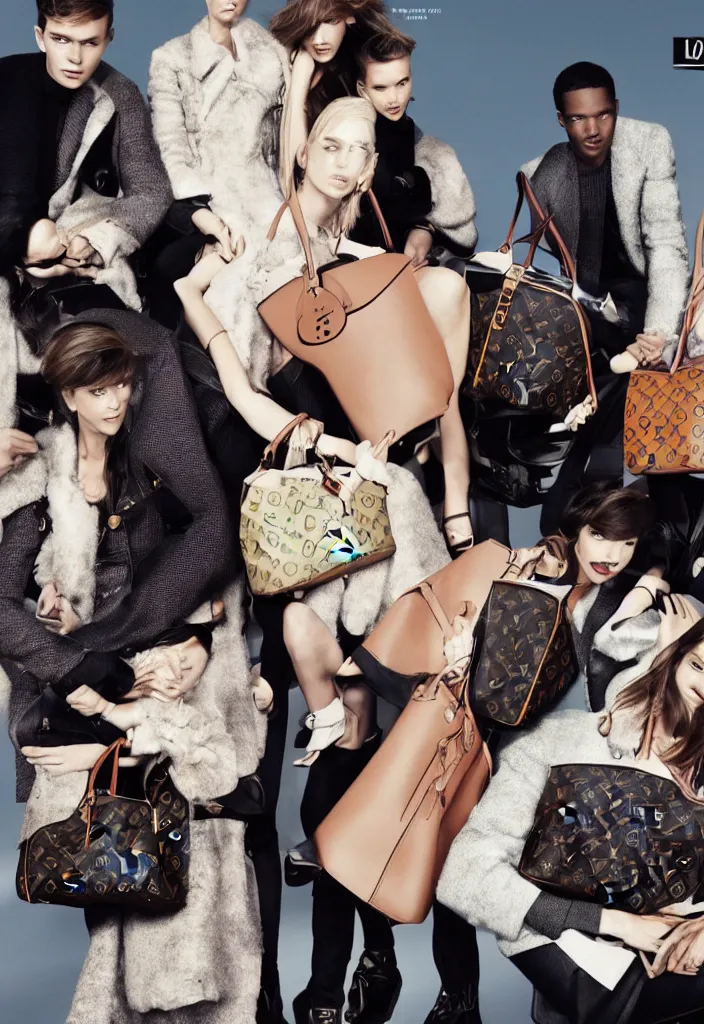 Image similar to Louis Vuitton advertising campaign.