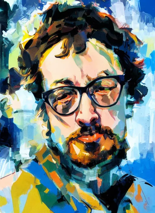 Prompt: Sam Hyde by John Berkey, rule of thirds, sigma look, beautiful, smooth, in intergalactic hq