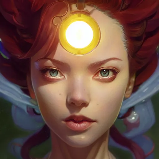 Prompt: highly detailed vfx portrait of pyra by eiichiro oda!, stephen bliss, greg rutkowski, loish, rhads, beeple, makoto shinkai, tom bagshaw, alphonse mucha, sharp focus, art by artgerm and greg rutkowski, stanley kubrick, backlit, harsh overhead sunlight,