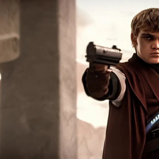 Image similar to angry, pissed off, nikolas cruz as anakin skywalker in star wars episode 3, 8k resolution, full HD, cinematic lighting, award winning, anatomically correct