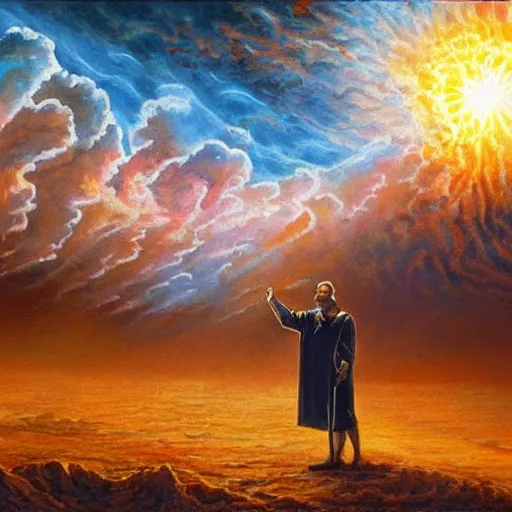 Image similar to painting of jehovah's witnesses apocalypse