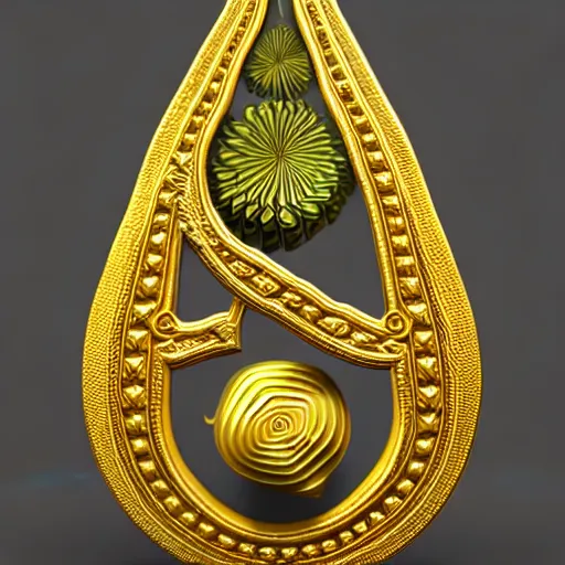 Image similar to stylized gold golden bok choy symbol : : ornate, dynamic, particulate, intricate, elegant, highly detailed, centered, artstation, smooth, sharp focus, octane render, 3 d