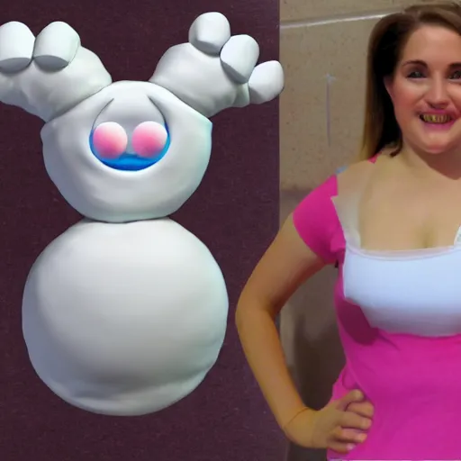 Image similar to !dream gender swapped Pillsbury dough boy