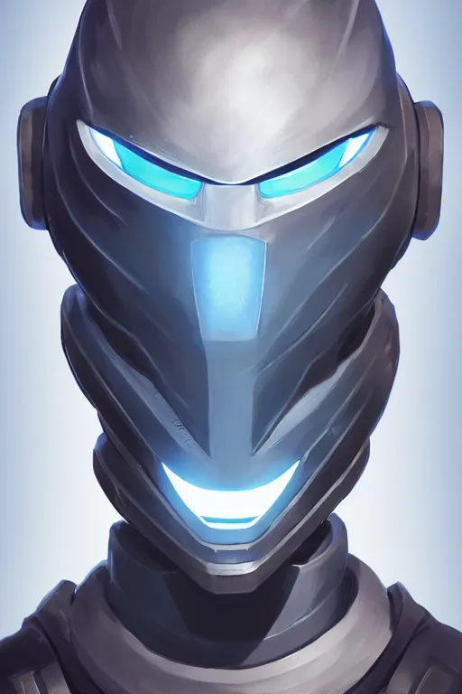 Image similar to epic mask helmet robot ninja portrait stylized as fornite style game design fanart by concept artist gervasio canda, behance hd by jesper ejsing, by rhads, makoto shinkai and lois van baarle, ilya kuvshinov, rossdraws global illumination radiating a glowing aura global illumination ray tracing hdr render in unreal engine 5