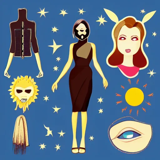 Image similar to a collage age women. ghost hunter. spirit mask. leather. skinny. sun dress. clip art. vector