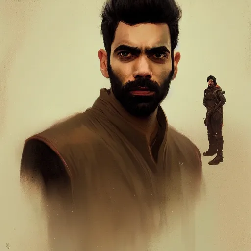 Image similar to A portrait of Rahul Kohli, star wars art, art by greg rutkowski, matte painting, trending on artstation