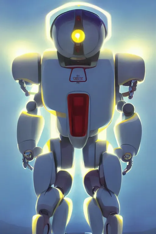 Image similar to metabots medabots medarotto medarot robot minimalist comics, behance hd by jesper ejsing, by rhads, makoto shinkai and lois van baarle, ilya kuvshinov, rossdraws global illumination ray tracing hdr radiating a glowing aura