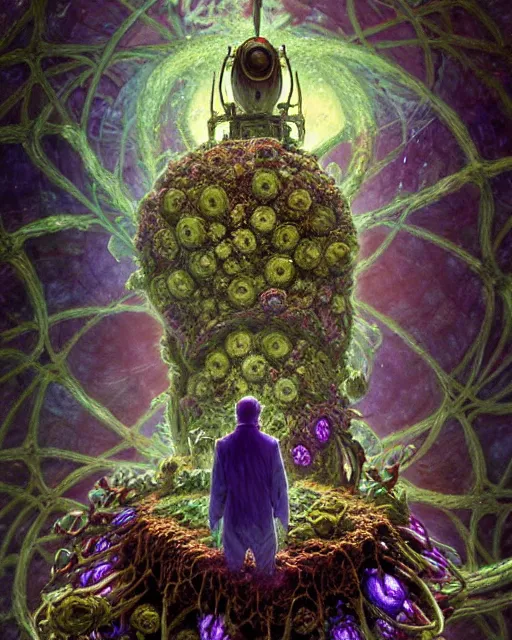 Prompt: the platonic ideal of flowers, rotting, insects and praying of cletus kasady carnage thanos dementor wild hunt doctor manhattan chtulu mandelbulb mandala howl's moving castle bioshock davinci heavy rain, d & d, fantasy, ego death, decay, dmt, psilocybin, concept art by greg rutkowski and ruan jia
