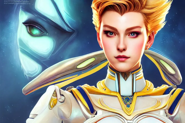 Image similar to symmetry!! portrait of sailor uranus! alien in the style of horizon zero dawn, machine face, intricate, elegant, highly detailed, digital painting, artstation, concept art, smooth, sharp focus, illustration, art by artgerm and ross tran and greg rutkowski and alphonse mucha, 8 k