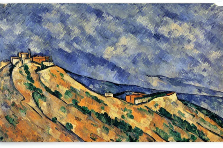 Image similar to mont ventoux, by cezanne