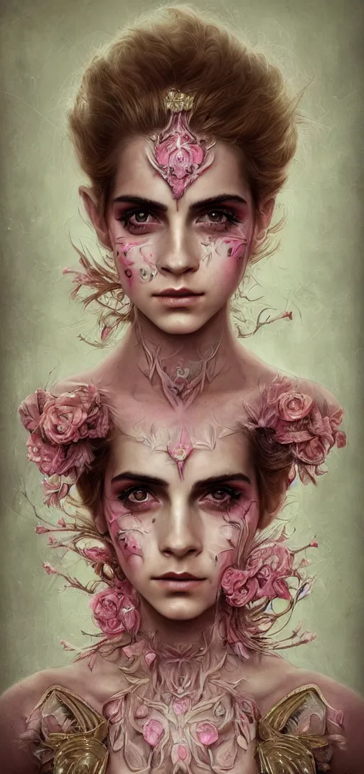 portrait of fairy, symmetric, facepaint facepaint, Stable Diffusion