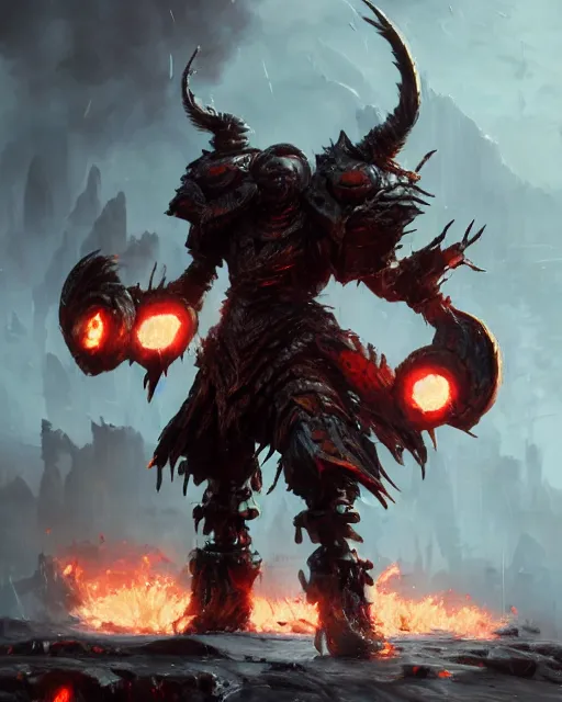 Image similar to oil painting of Angry Robot Berserker, wearing fur armor, claws, sharp focus, attack pose, fantasy style, octane render, volumetric lighting, 8k high definition, by greg rutkowski, highly detailed, trending on art Station, magic the gathering artwork, burning Battlefield background, centered