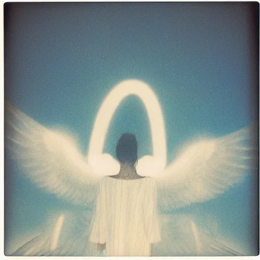 Image similar to seraphim, polaroid, 9 0 s, by rinko kawauchi