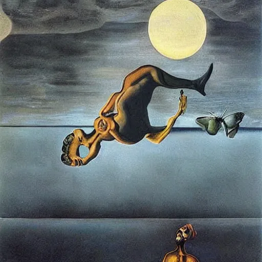 Prompt: a dream within a dream. salvador dali