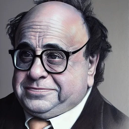 Prompt: portrait of danny devito, highly detailed, digital painting, artstation, concept art, sharp focus, illustration, art by artgerm and greg rutkowski and alphonse mucha