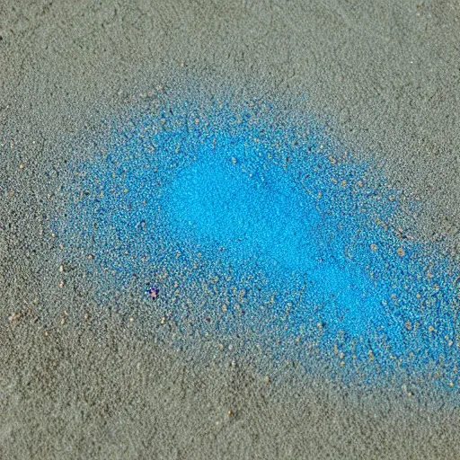 Image similar to sand made out of blue light