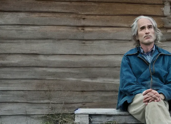 Image similar to First image from Kelly Reichardt's new film Blackadar, starring Mark Rylance as a thrill-seeking alcoholic retiree in a mountain town in 1970s Idaho. Cinematography by Dan Laustsen, shot on Kodak Vision 200T. 8k print.