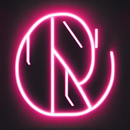 Image similar to monospace letter 'A' retrowave neon style on clean black background