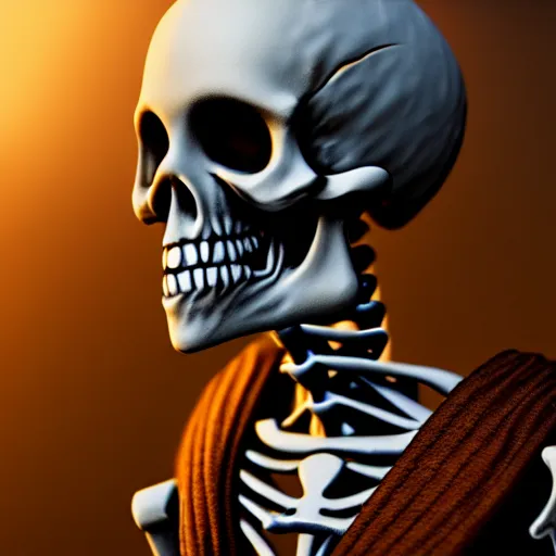 Prompt: skeleton pirate ,highly detailed, 4k, HDR, award-winning, artstation, octane render