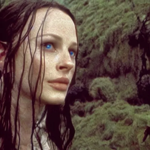 Prompt: selfie of arwen lotr