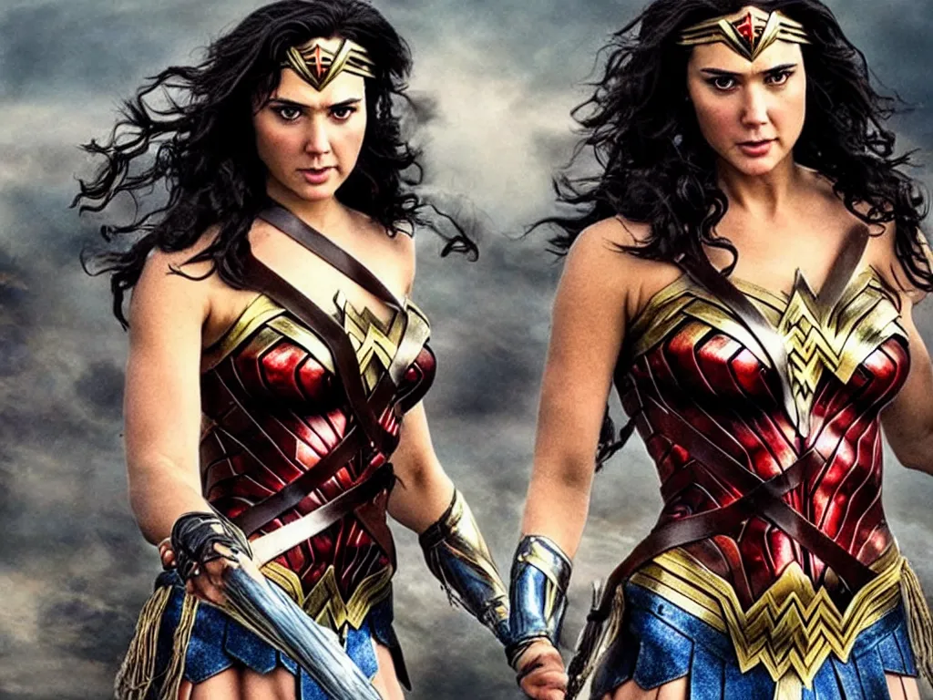 Image similar to Beautiful photo of Wonder Woman crossed with Xena Warrior Princess