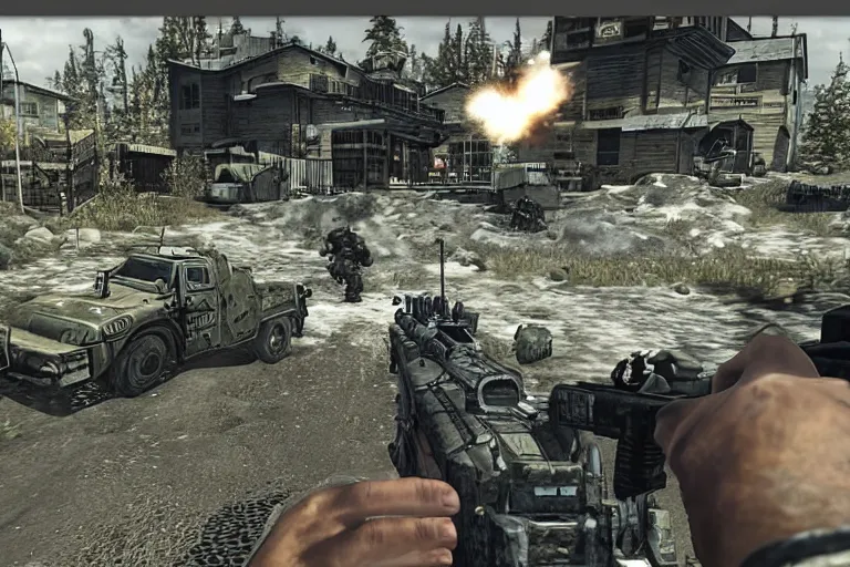 Image similar to screenshot of Call of Duty as a Game Boy Advance game