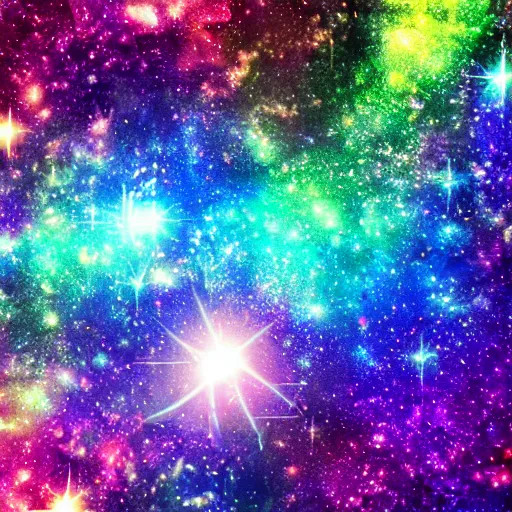 Prompt: prismatic galaxy, luminescent, photorealistic