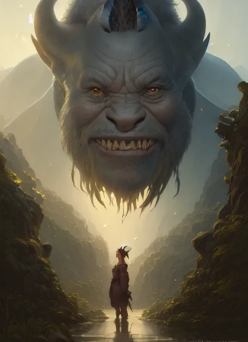 Prompt: highly detailed portrait of a big fat grey orc, unreal engine, fantasy art by greg rutkowski, loish, rhads, ferdinand knab, makoto shinkai and lois van baarle, ilya kuvshinov, rossdraws, tom bagshaw, alphonse mucha, global illumination, radiant light, detailed and intricate environment