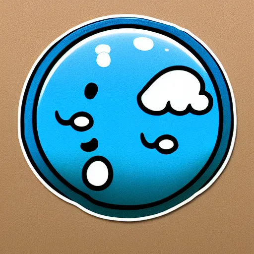 Image similar to Whatsapp sticker of a crying rain cloud.