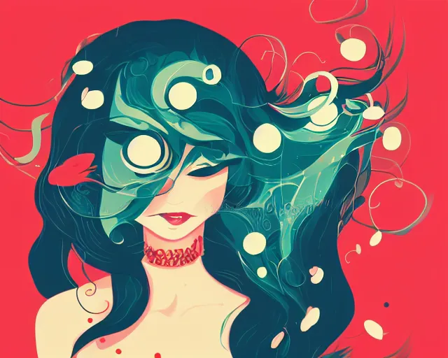 Image similar to the joy of life, a simple vector based illustration, by ross tran